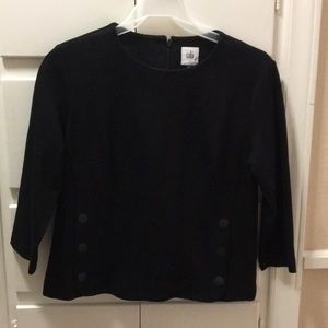 A Womens small black cabi blouse